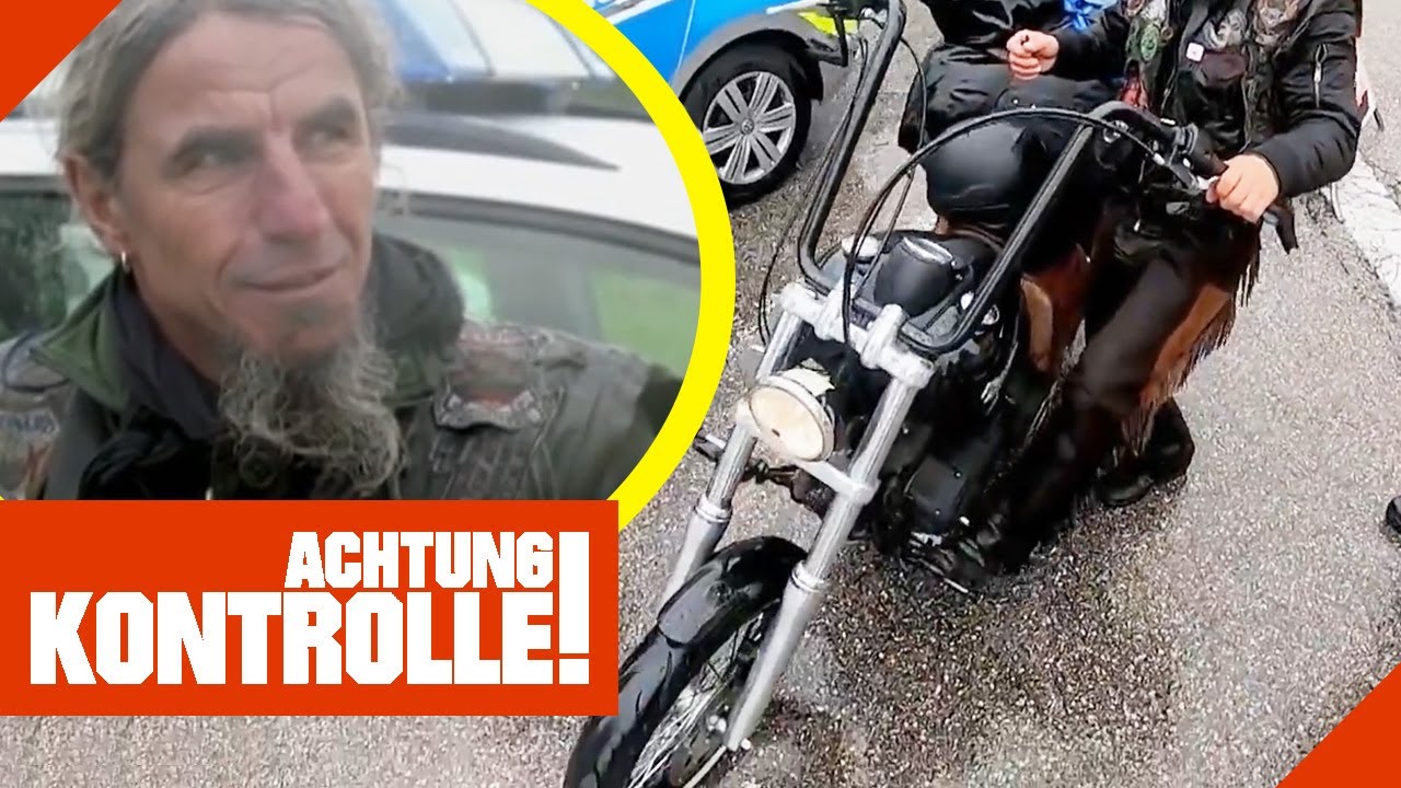 Nicht zugelassen! Umgebaute Harley in Polizeikontrolle | Achtung Kontrolle | Kabel Eins