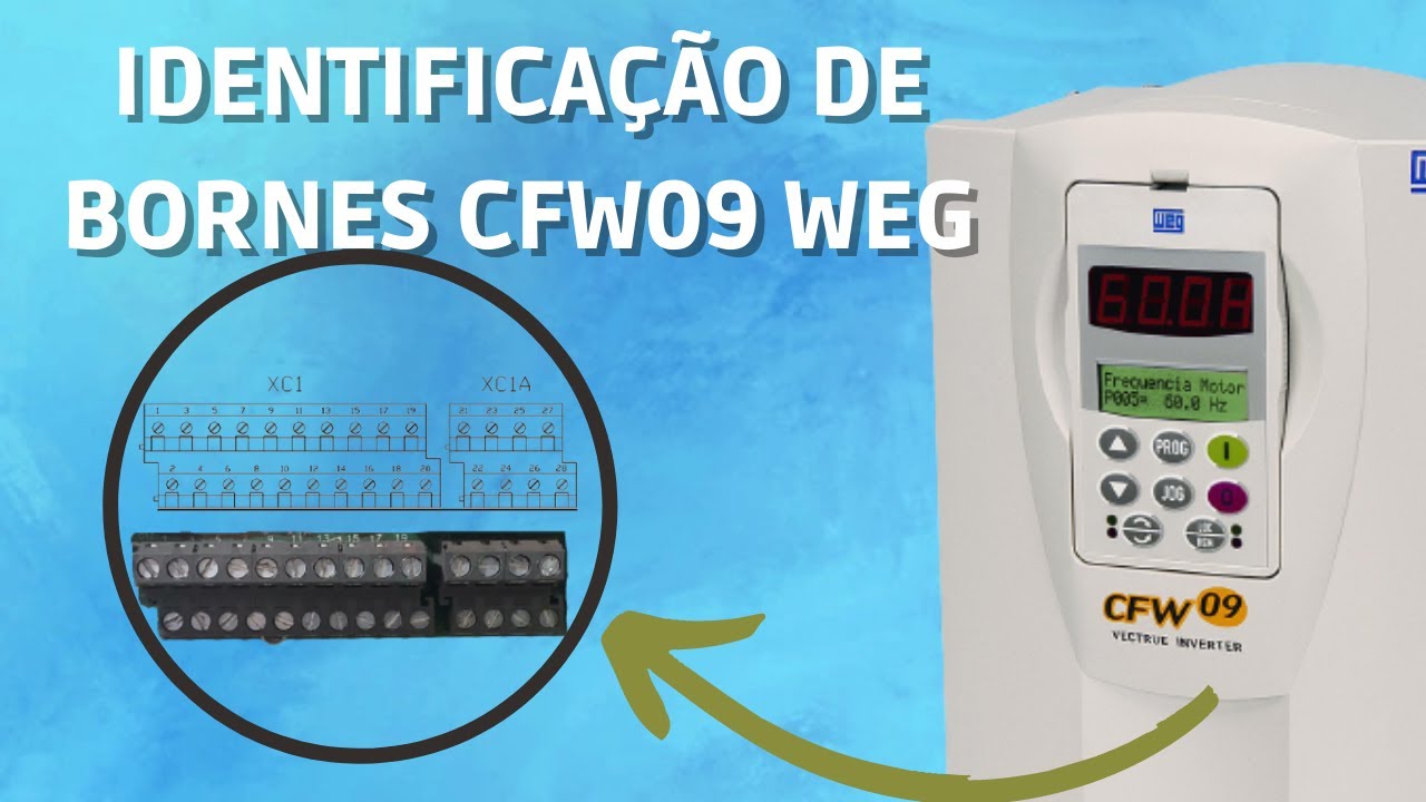 Identifica&ccedil;&atilde;o de bornes CFW09 WEG | EducaDrives