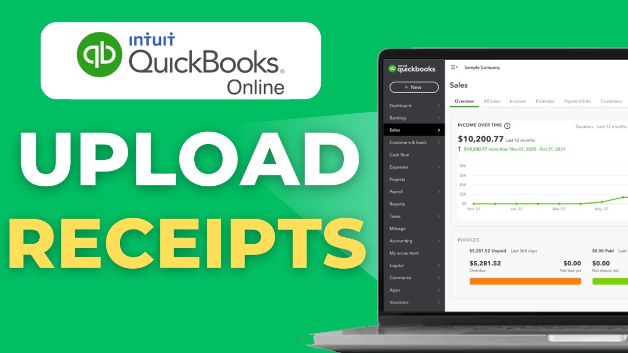 How to Upload & Manage Receipts in QuickBooks Online