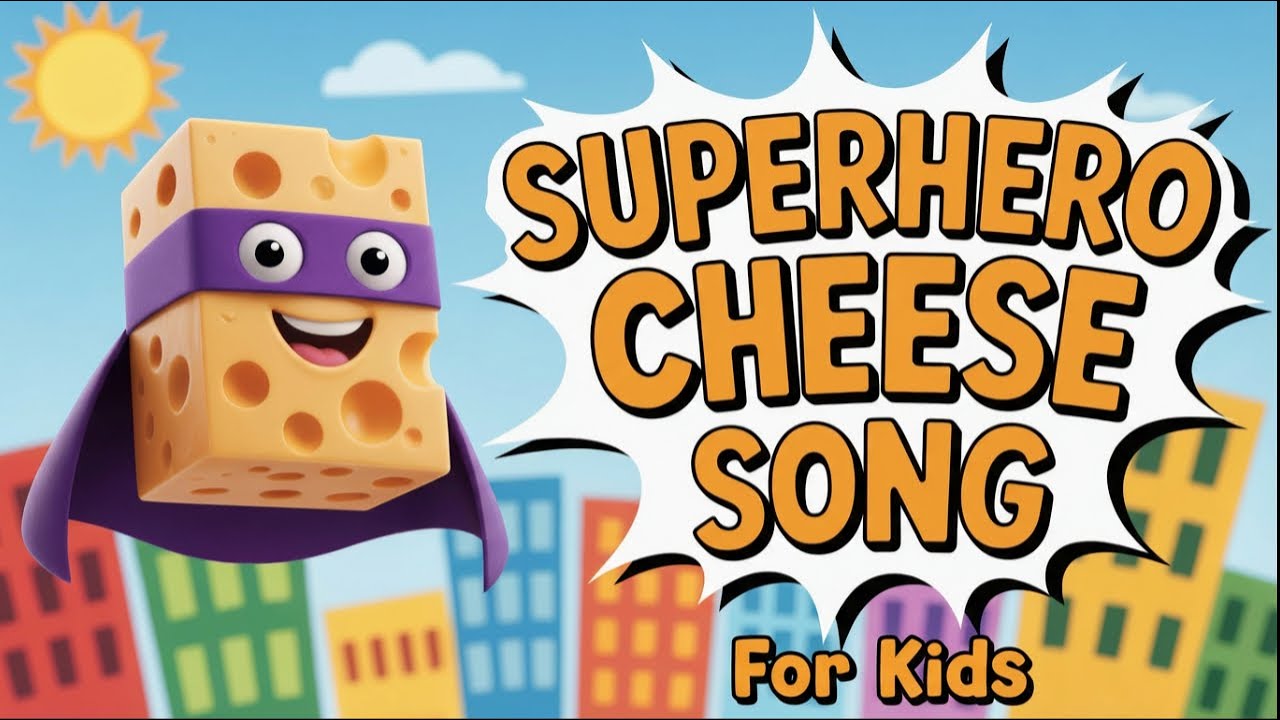 Superhero Cheese Song! Dance songs for kids / TwixPawz