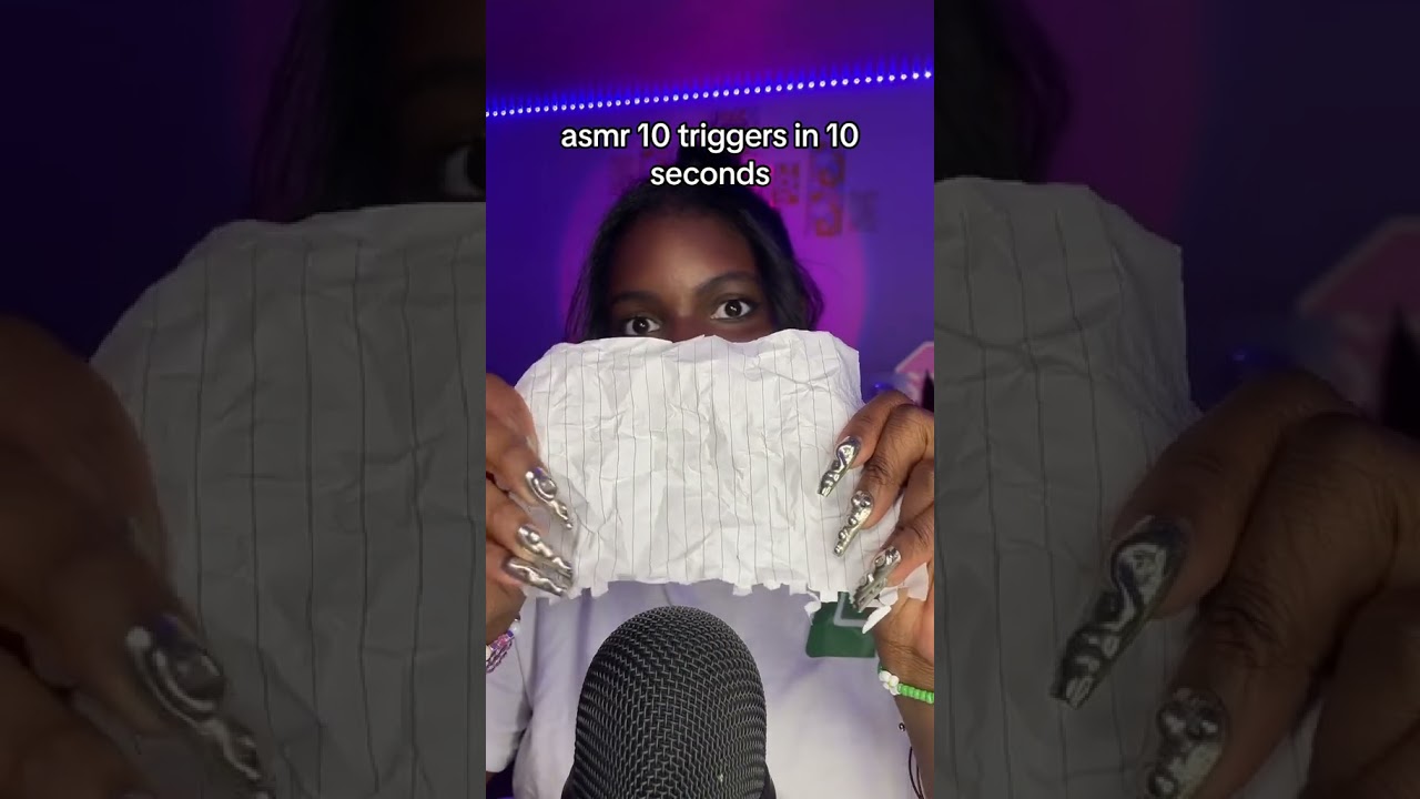 ASMR 10 Triggers in 10 Seconds&hellip;not really lol #shorts #asmr