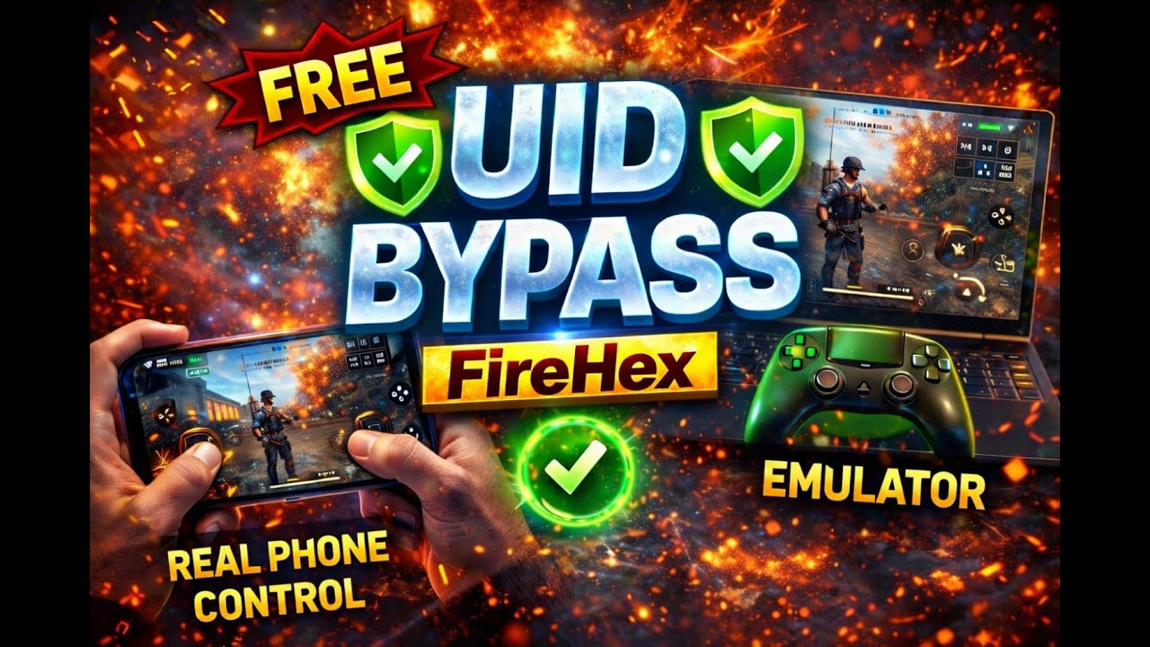 Real Phone Control | Emulator Support | UID BYPASS 🔥 | FireHex (FREE))