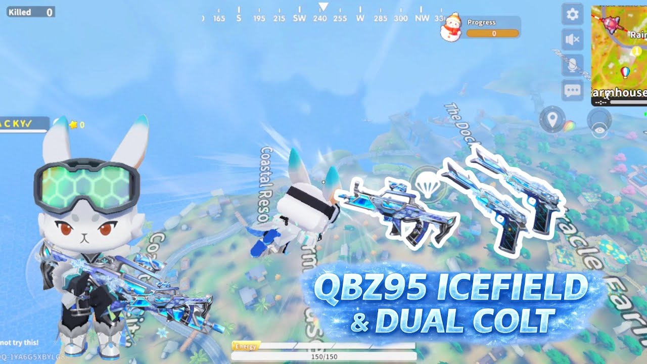 Ops Royale Solo Gameplay | QBZ95 Icefield & Dual Colt