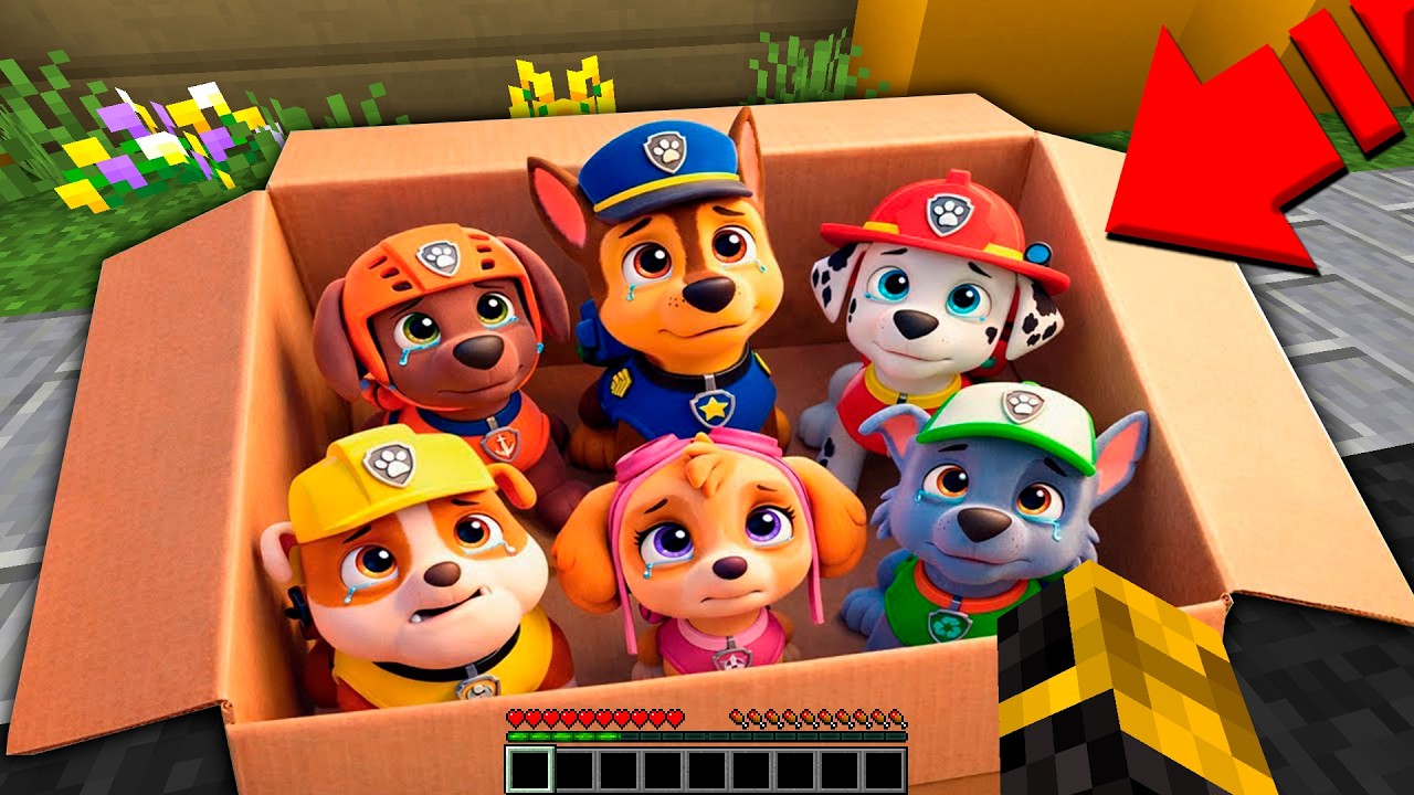 ENCONTRÉ a la PAW PATROL ABANDONADA en MINECRAFT 😱