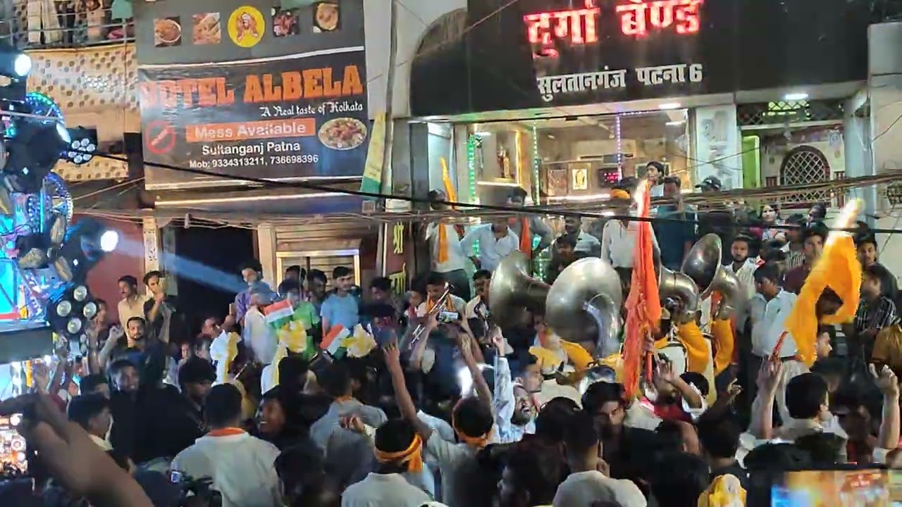 Toofan 🌪️ song present by ( Sri Durga Band sultanganj ) patna Mahaveer Puja samiti ghaghaghat 2024