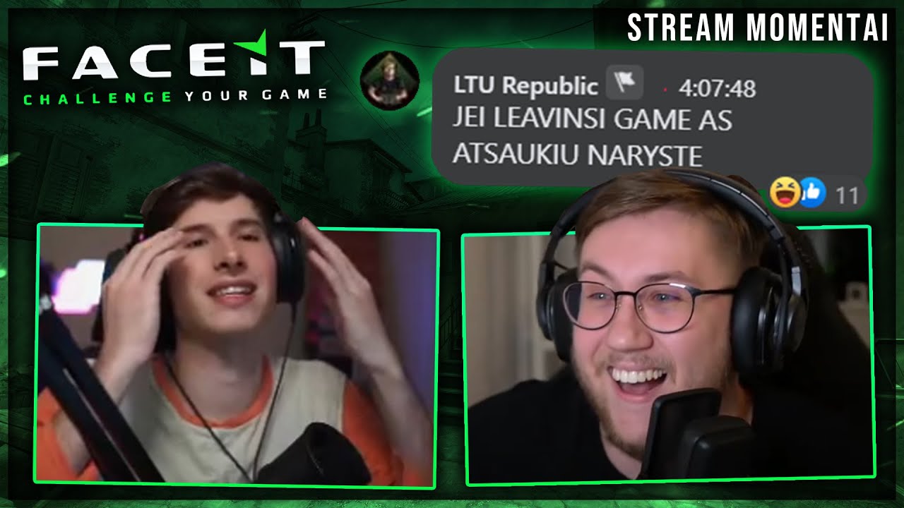 @LTURepublic STEBĖJOSI, KAIP PRAP*SAME CS:GO (Faceit 4 pratęsimai) [Stream Momentai]