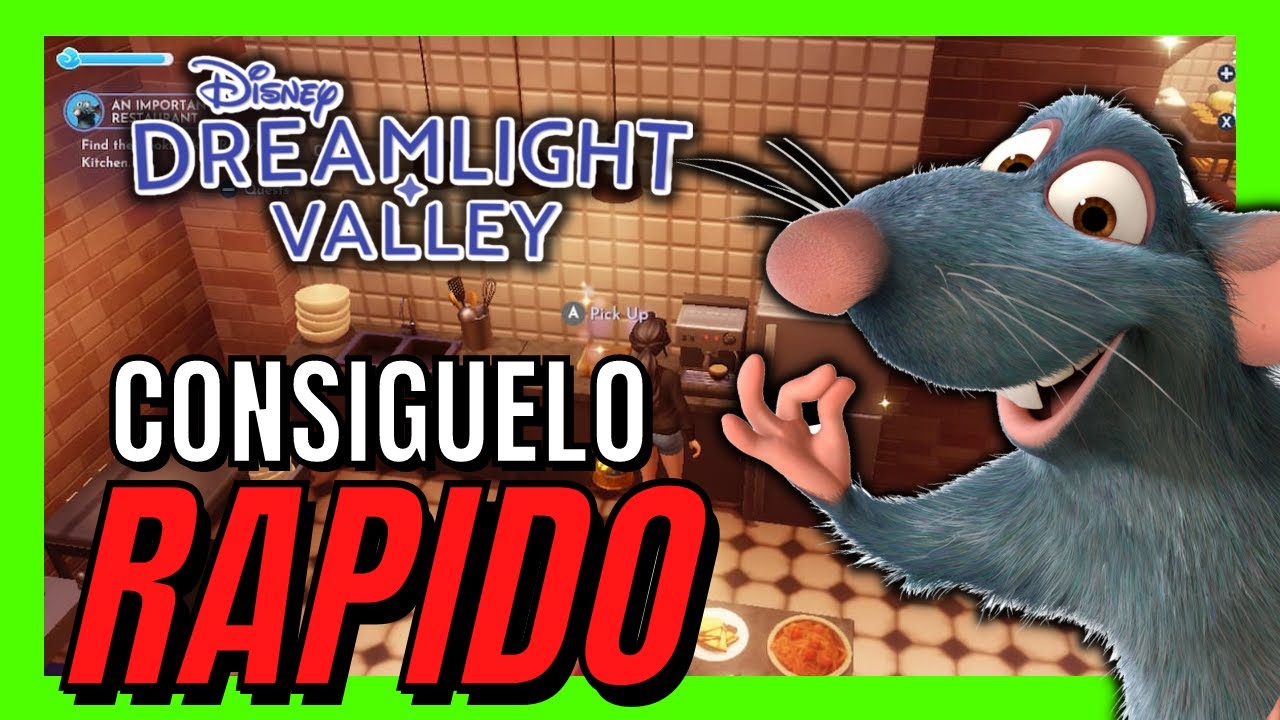 🐭 Como CONSEGUIR a REMY y su RESTAURANTE en Disney Dreamlight Valley