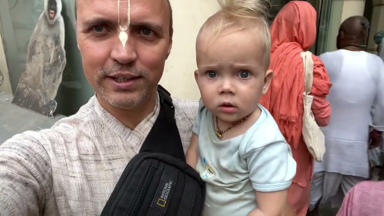 Nimai SUPER STAR!!! Good morning from Vrindavan!