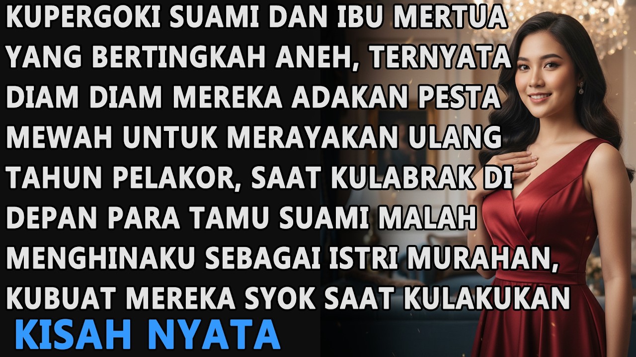 KUPERGOKI SUAMI DAN MERTUA, TERNYATA MEREKA ADAKAN PESTA MERIAH UNTUK MERAYAKAN ULANG TAHUN PELAKOR