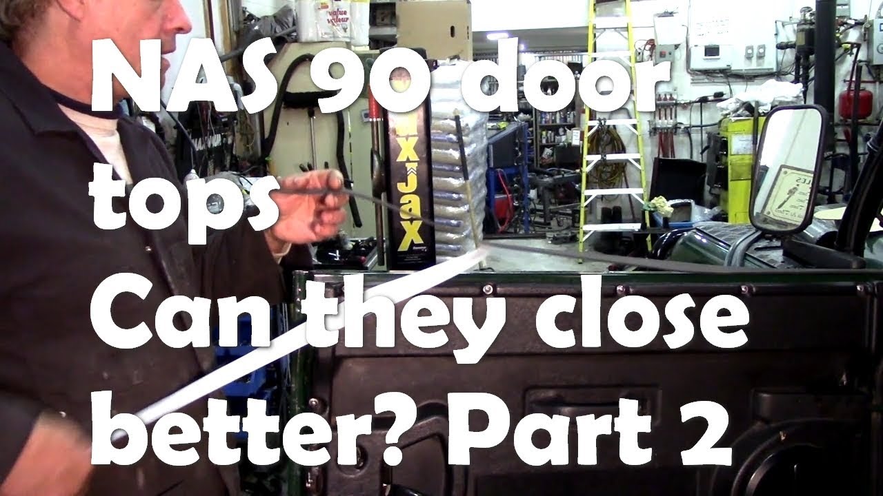 NAS Defender 90 door top seals  - using closed cell foam