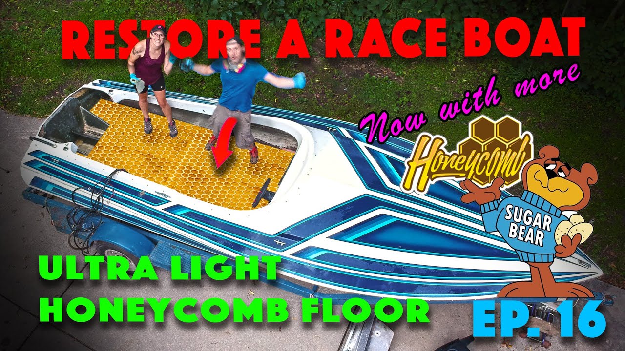 ULTRA LIGHT HONEYCOMB FLOOR INSTALL Nidacore Sleekcraft SST Sunday #16