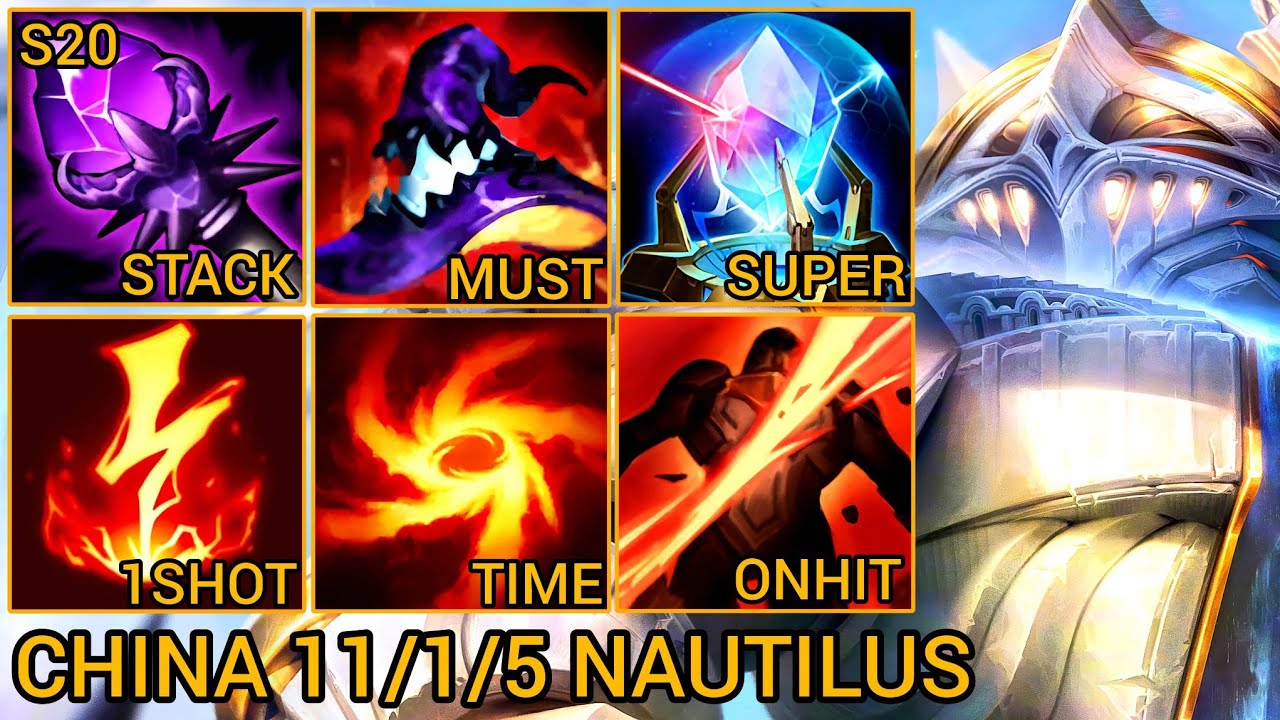 National 10 Nautilus Mage Build MVP 11/1/5 - China Wild Rift New Meta Build & Runes By Tiarty
