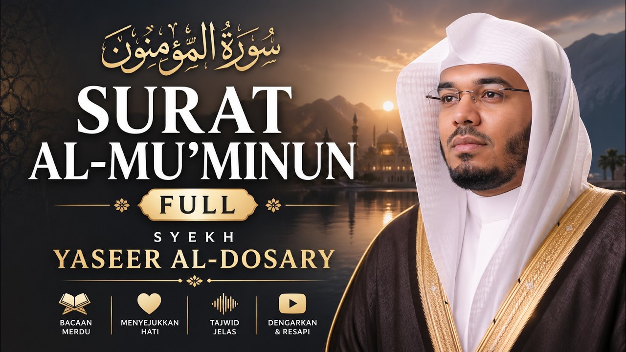 Surat Al-Mu'minun Syekh Yasser al-Dosary