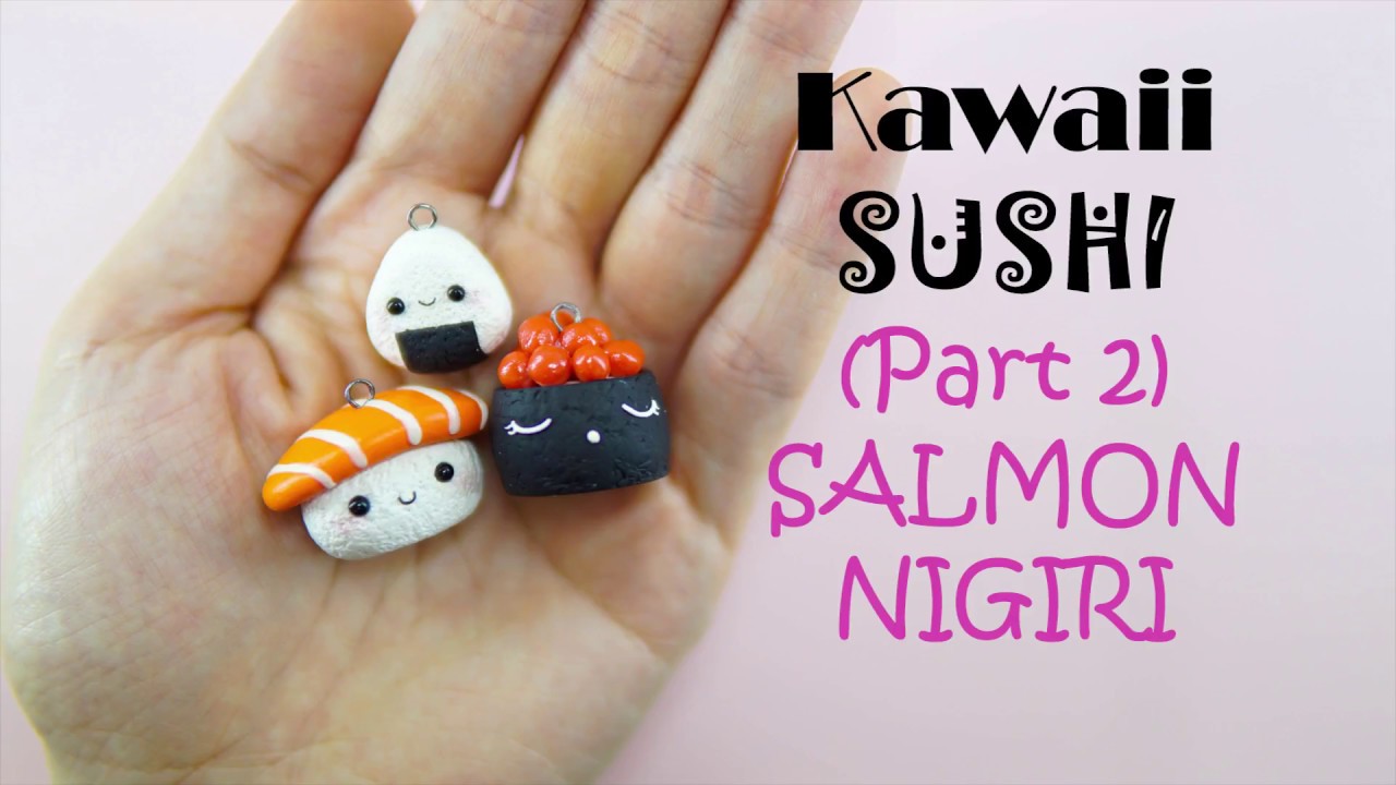 Easy Kawaii Sushi / Nigiri Polymer Clay (Part2) DIY Tutorial for Beginner