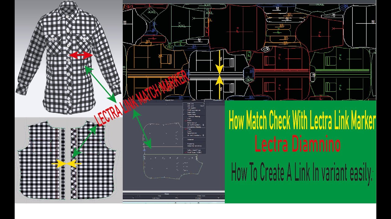How To MakeLectra Check Matching Link Marker/Lectra Front pair Check Match
