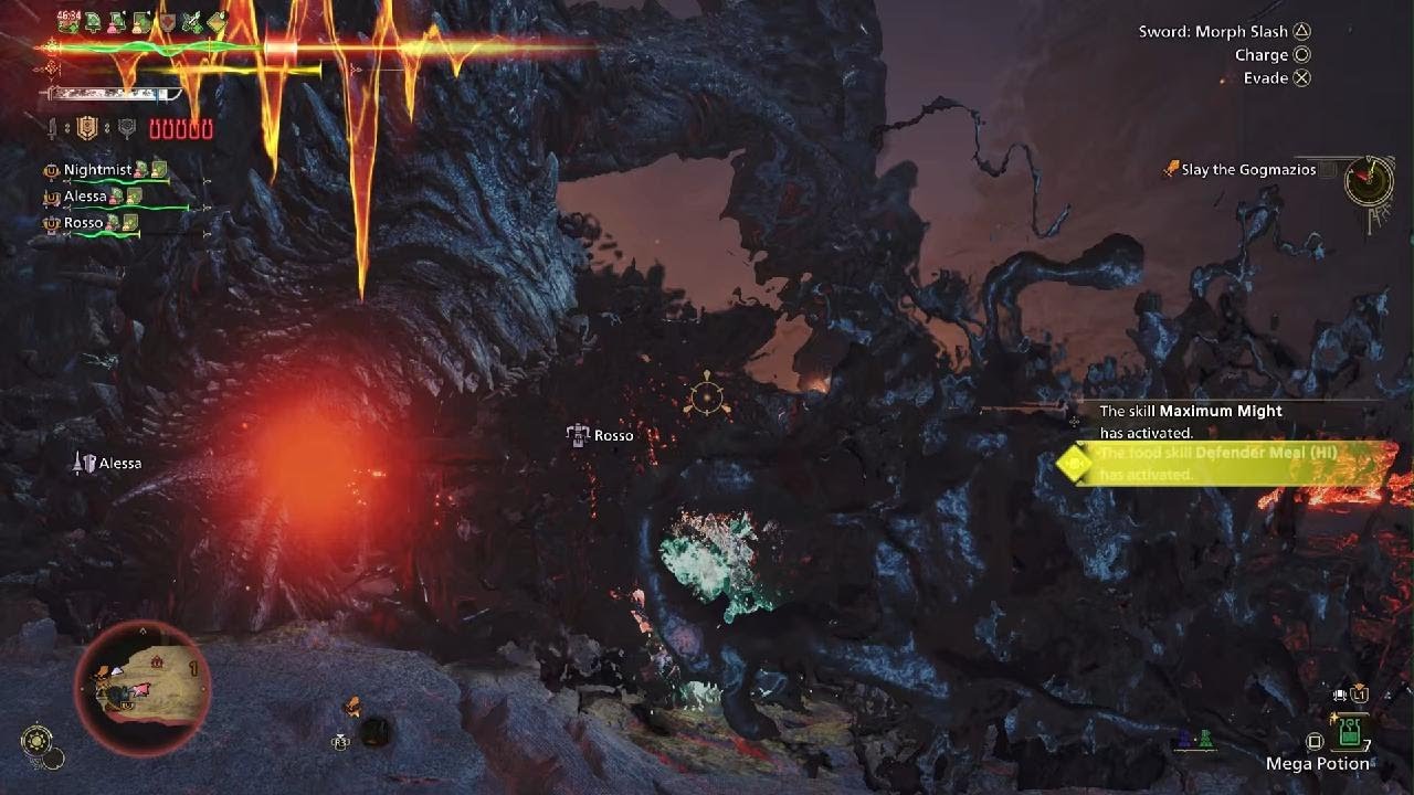 Monster Hunter Wilds_gogmazio vs element Charge blade