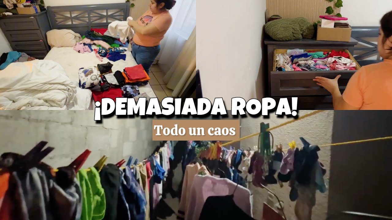 Lavé y doblé ropa todo el día 😩 | Organización real ✅