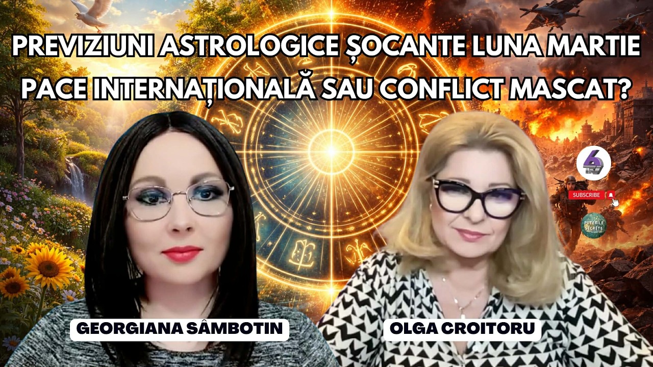 PREVIZIUNI ASTROLOGICE ȘOCANTE LUNA MARTIE  - PACE INTERNAȚIONALĂ SAU CONFLICT MASCAT?