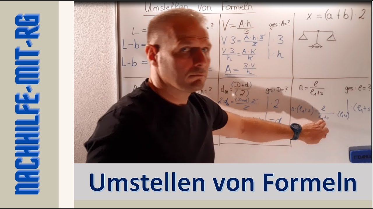 Formeln umstellen | Mathe | Brüche | Potenz | Wurzel | Basics