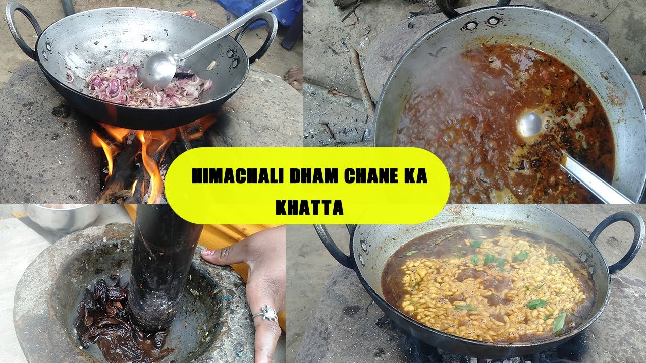 Kangri Dham Special Dish | Kale Chane ka khatta Recipe | Outdoor Cooking Video - Bmtravelpeak