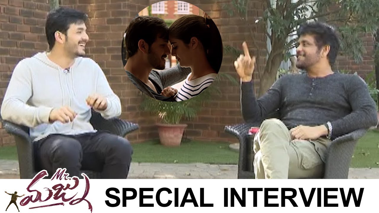 Akkineni Nagarjuna Interviews Akhil About Mr Majnu | Super Fun Interview | TFPC