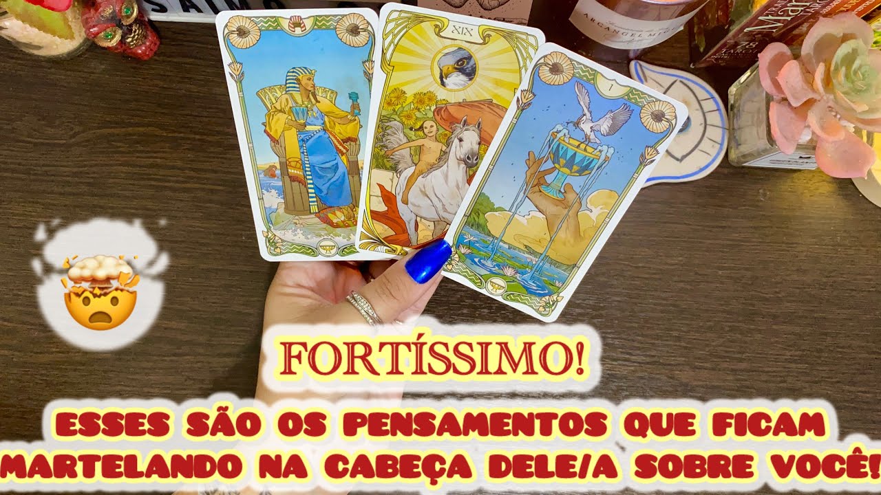 🤯💭ESSES SÃO OS PENSAMENTOS RECORRENTES DELE /A SOBRE MIM! #tarot #tarotonline  #tarotgratis #amor