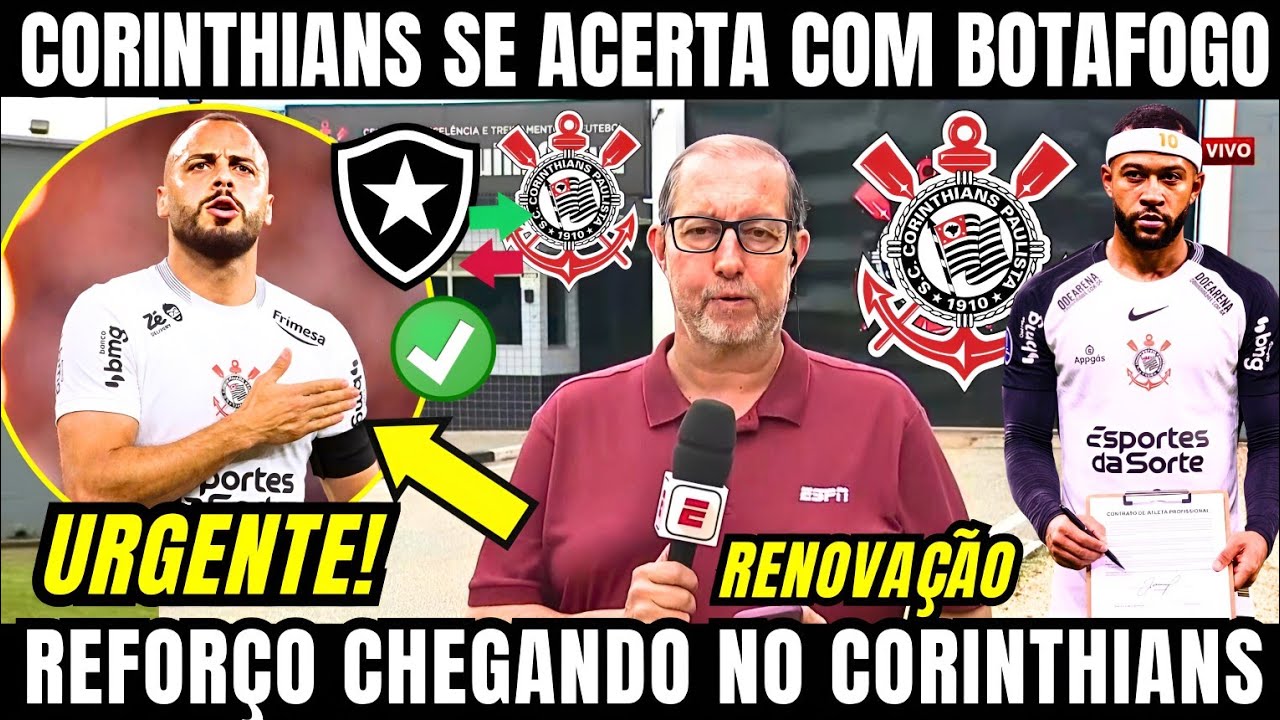 TUDO ACERTADO ENTRE CORINTHIANS E BOTAFOGO E TIMÃO ESPERAR ANUNCIAR ARTHUR CABRAL FECHANDO O SALÁRIO