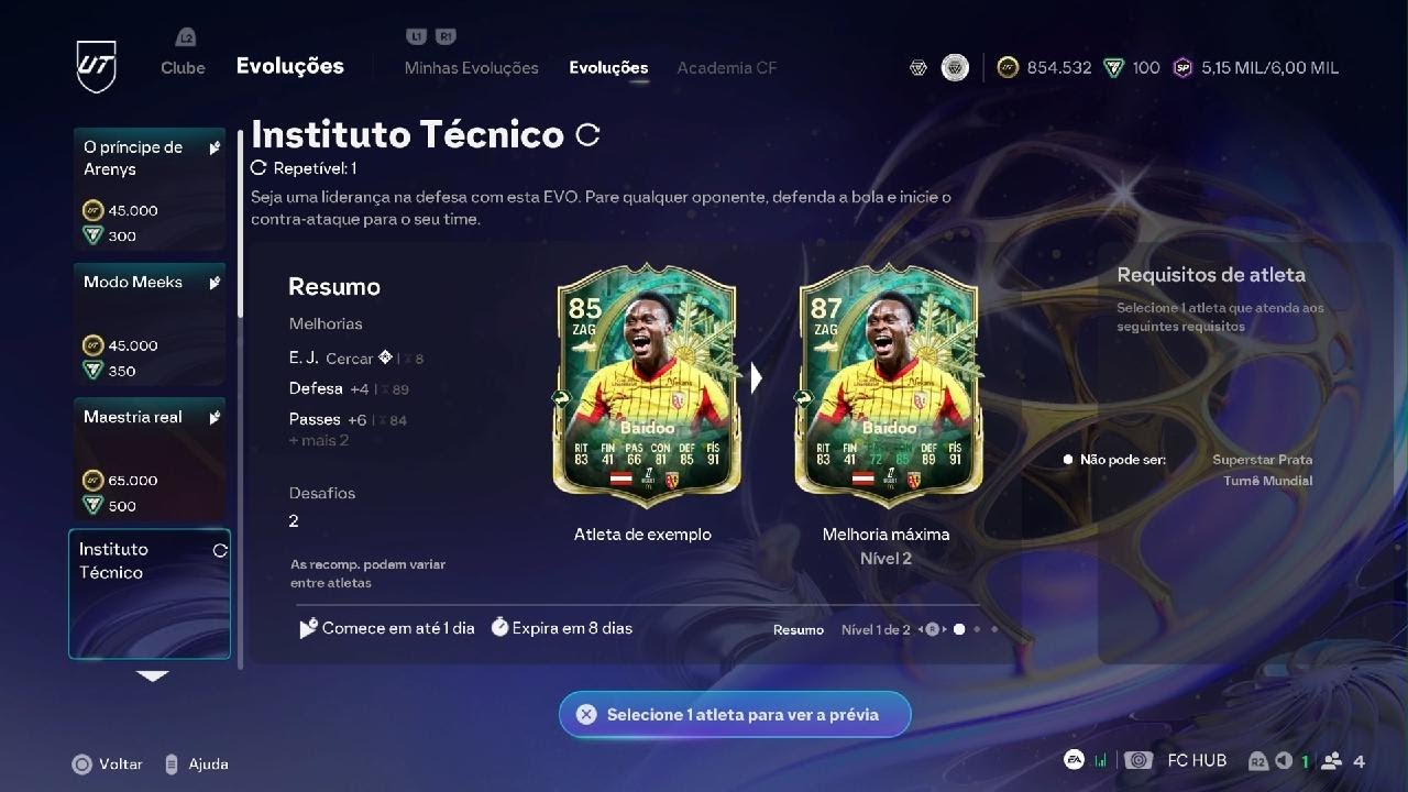 EA SPORTS FC 26 Totti jogando o fino