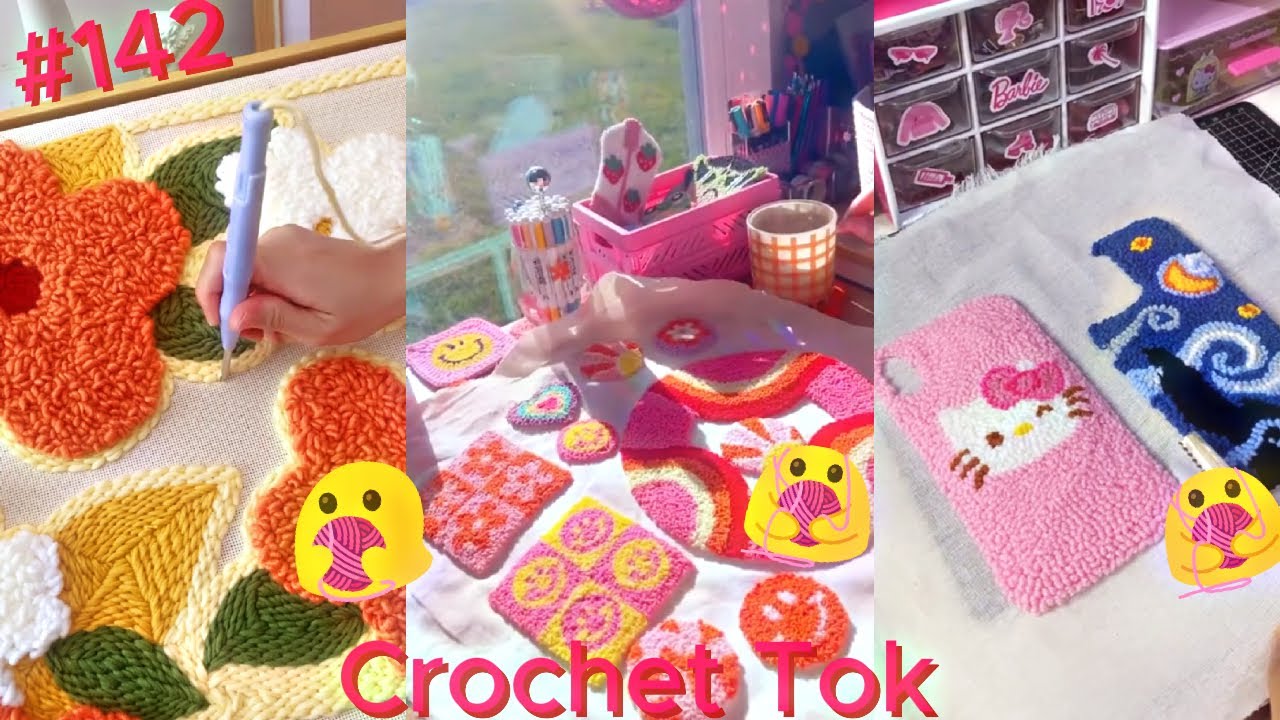 🧶💖 Punch Needle TikTok Compilation - Crochet Tok Fam 🧶💖 #142