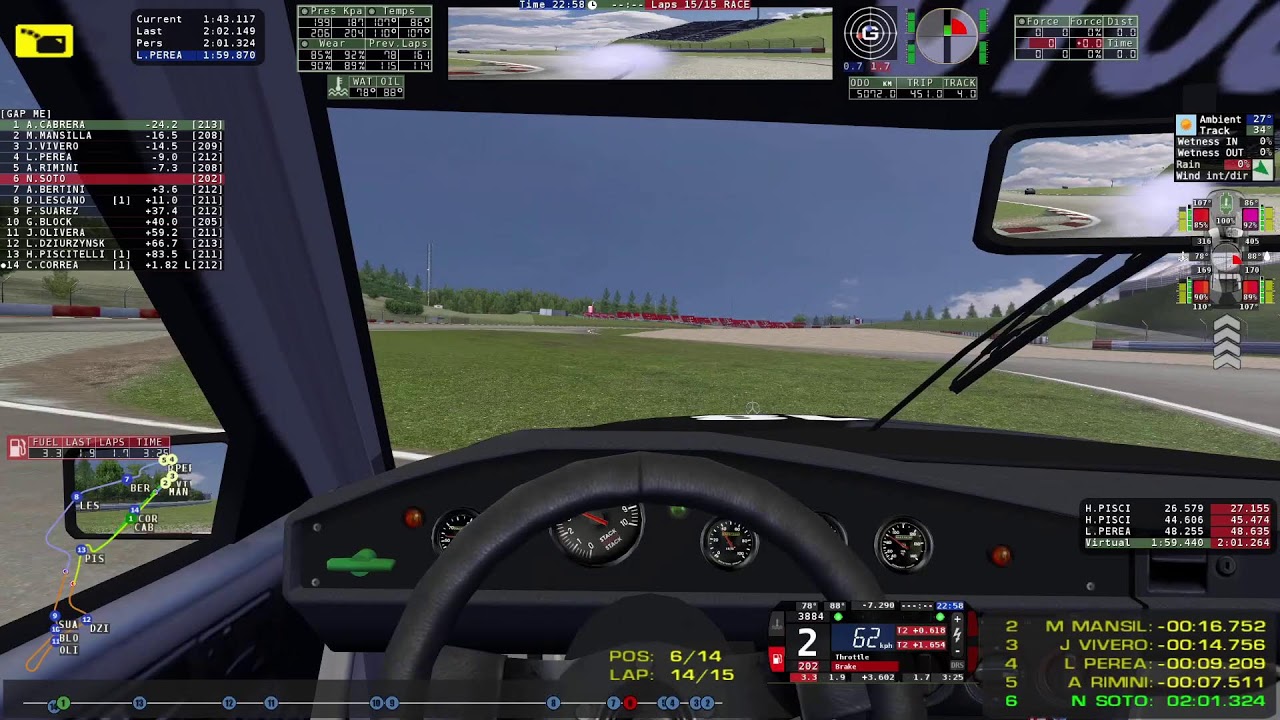 rFactor - Copa RetroFactor 2025 - Fecha 6, Nürburgring
