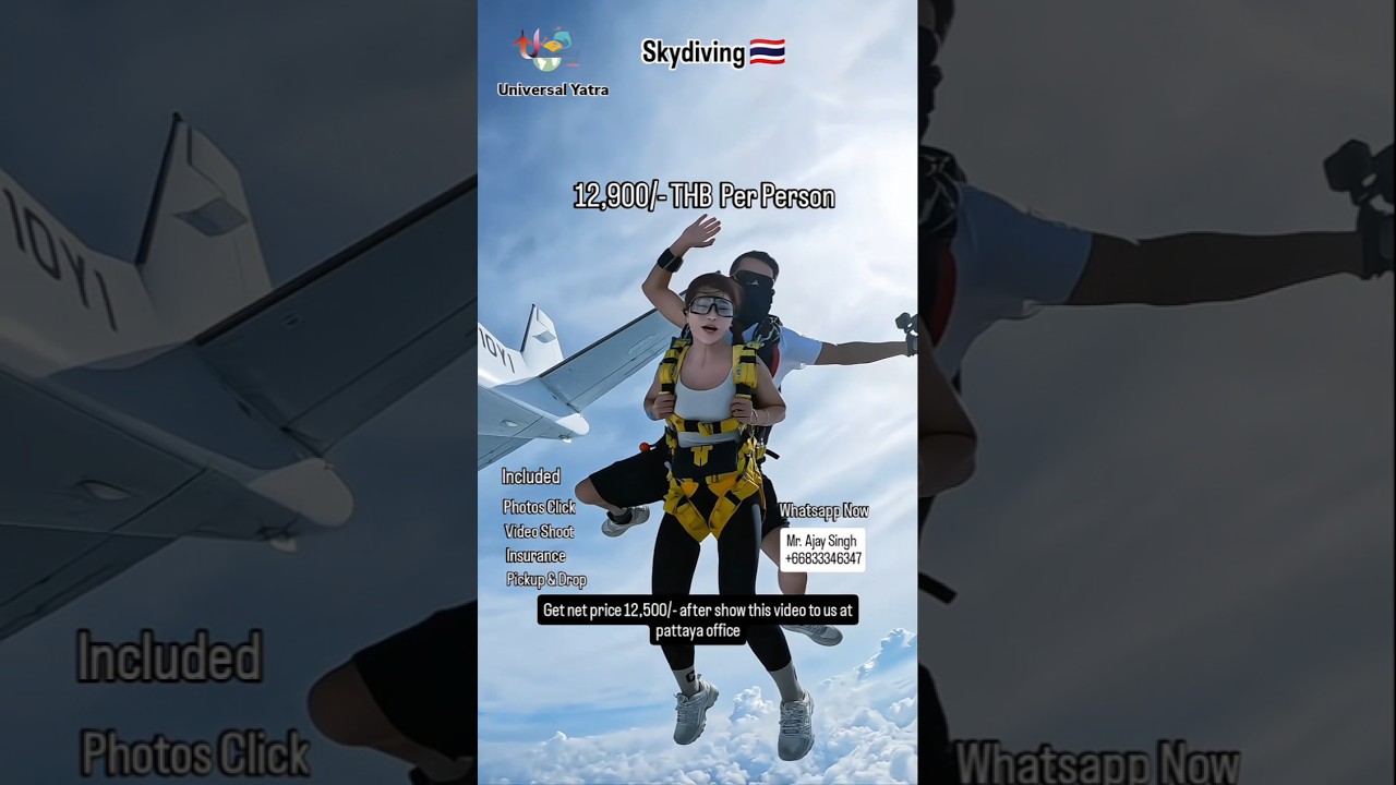 Skydiving 🇹🇭 | Skydiving Pattaya 