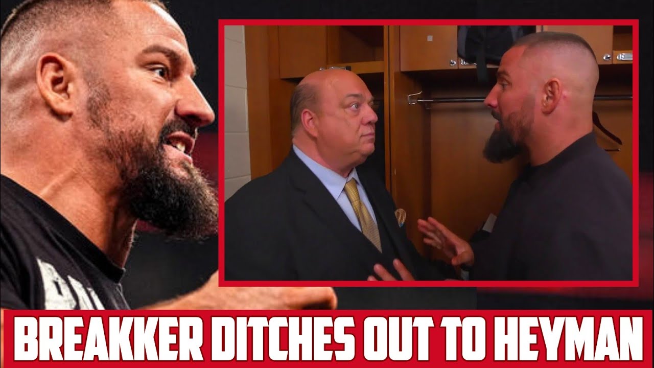 UNBEARABLE 🤯 BRON BREAKKER TURNS HIS BACK ON PAUL HEYMAN ON MONDAY NIGHT RAW.