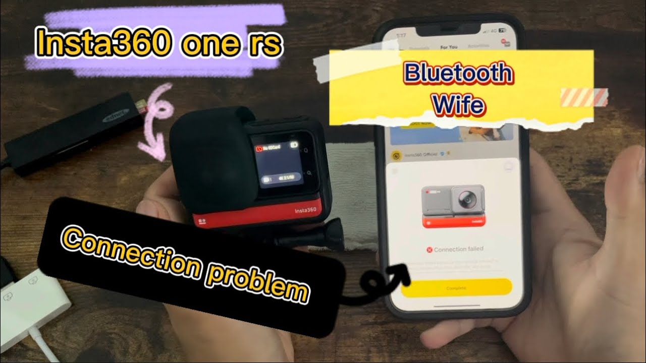 Insta360 one RS  connection problem!!!