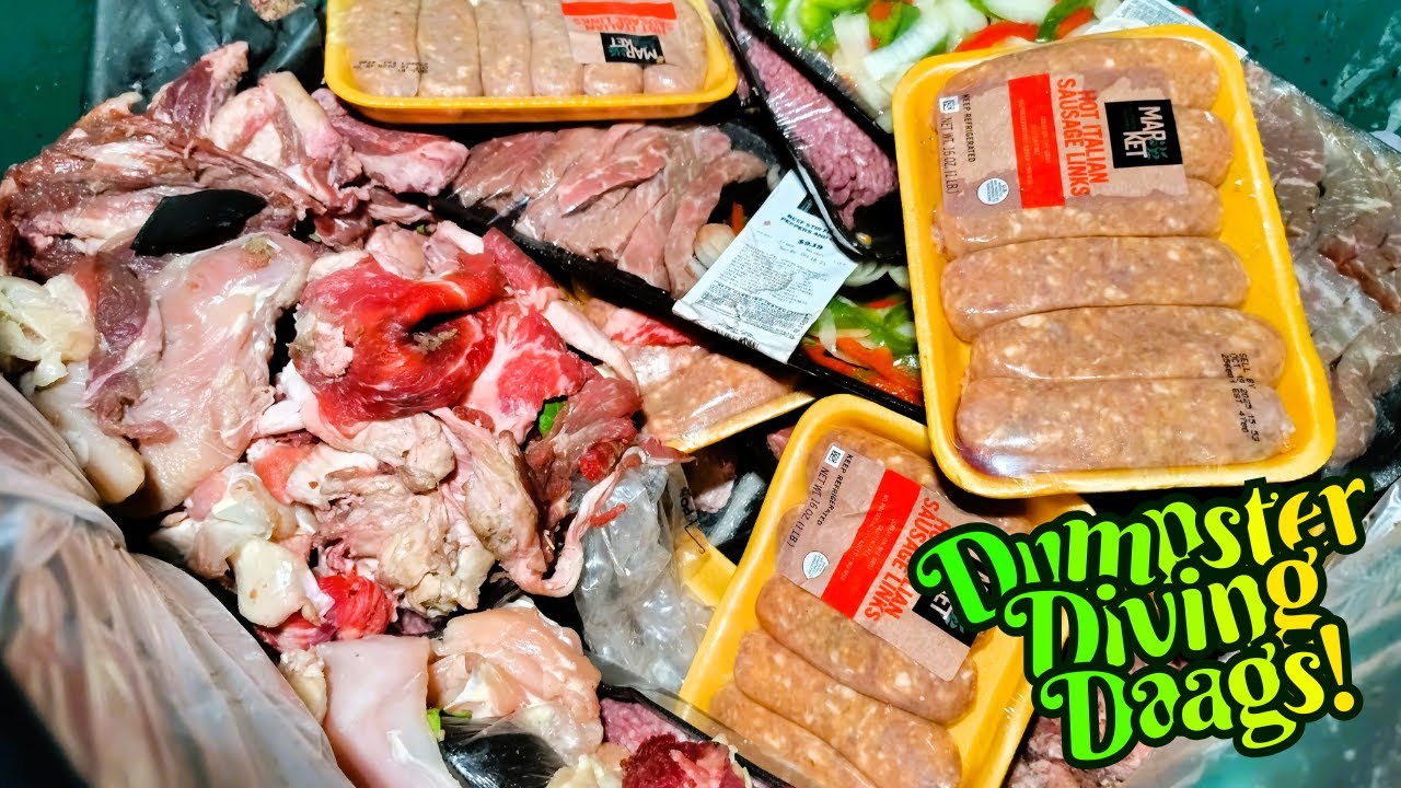 Ныряем в мусорных баках, едим еду из мусорных баков!!!