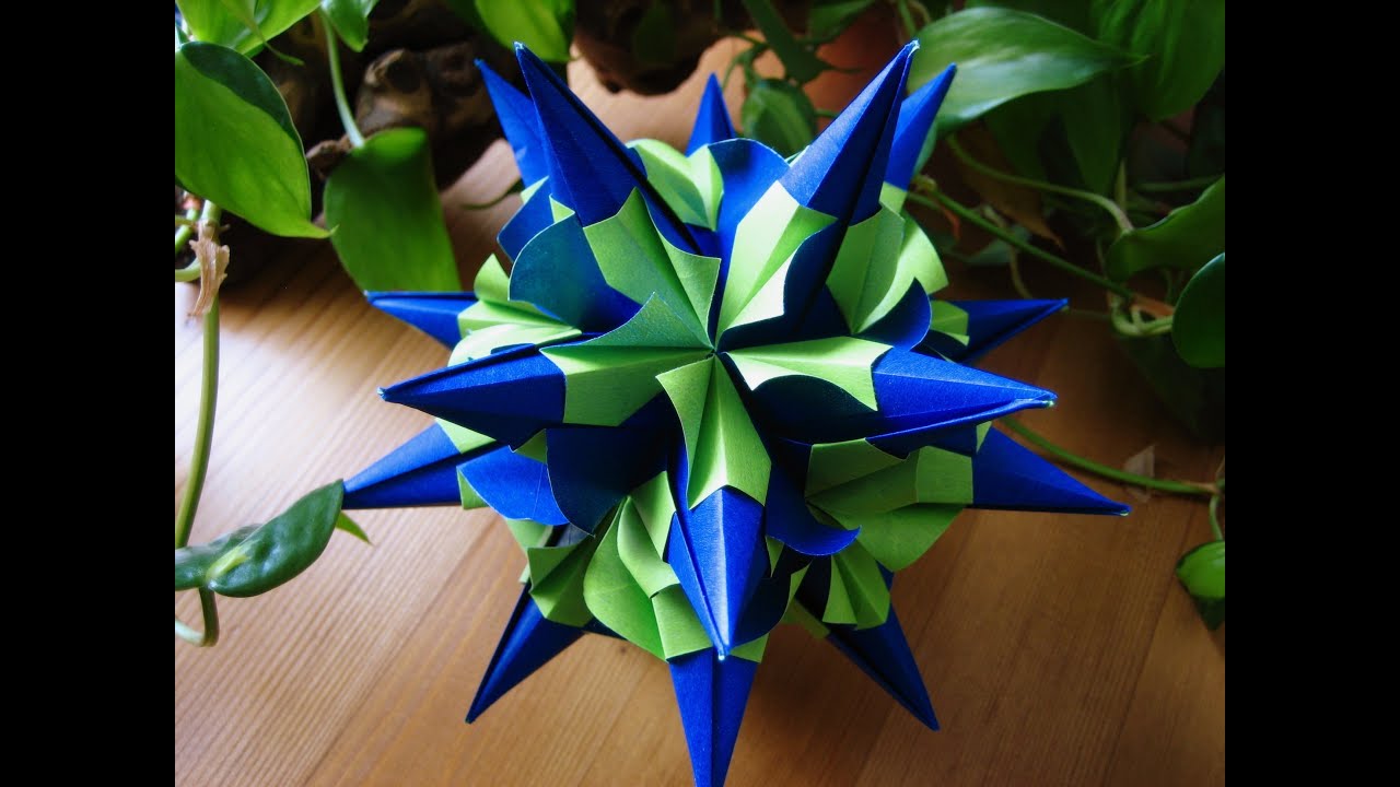 Origami ❀ Igel curly ❀ Kusudama