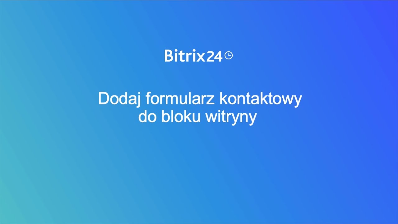 Dodaj formularz kontaktowy do strony internetowej