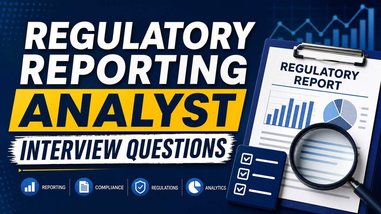 Regulatory Reporting Analyst Interview Questions