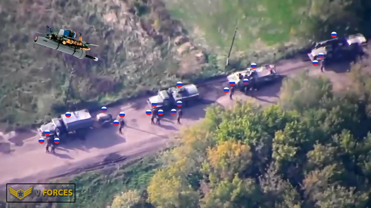 How Ukrainian Drone Strikes Destroyed Russian supply lines in the Kursk region