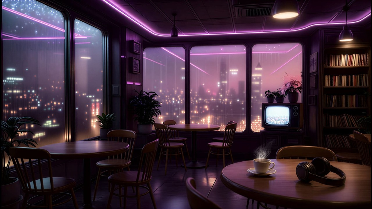 Rainy Night Cafe  Lo Fi Jazz Hop for Deep Focus ☕🌧️