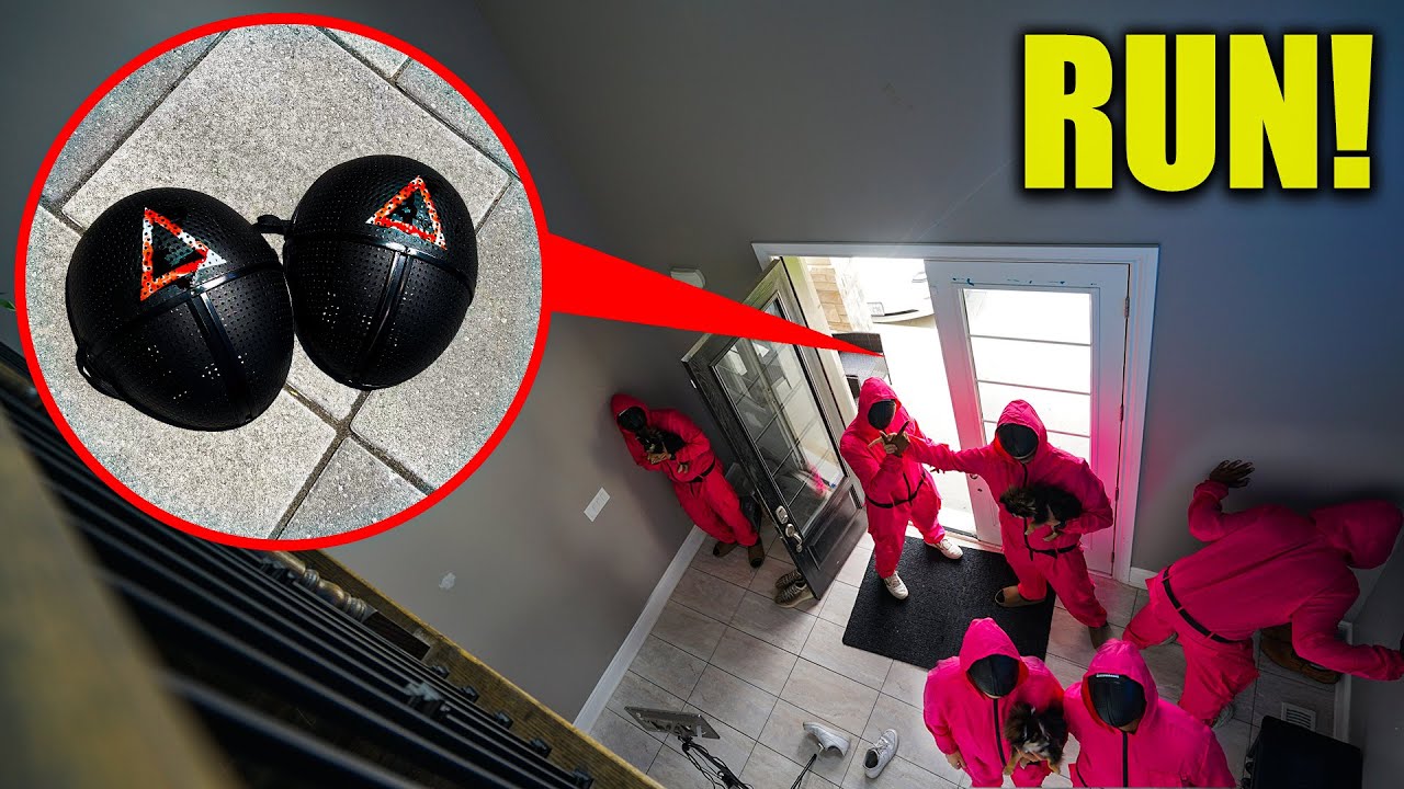 if you see these BLOODY SQUID GAME MASKS AT STROMEDY'S FRONT DOOR, RUN!! (squid game army)