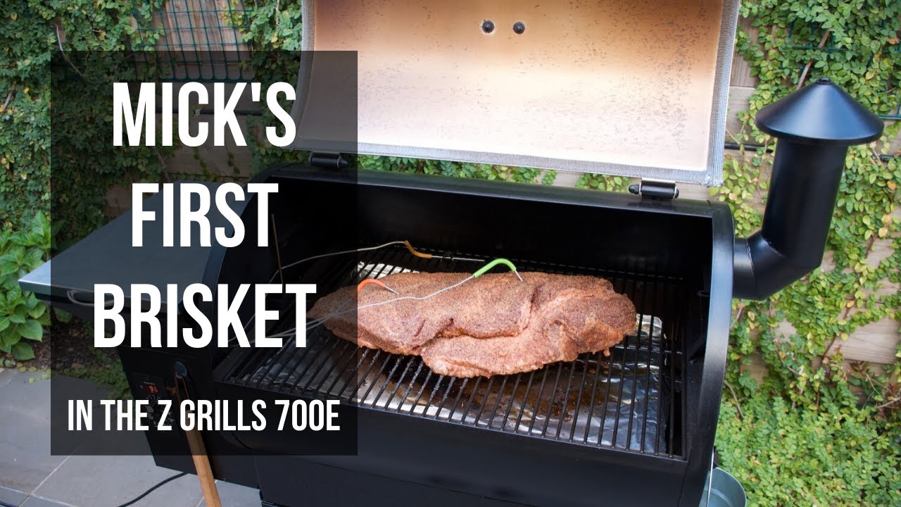 Mick's first brisket on the Z Grills 700E wood pellet smoker grill
