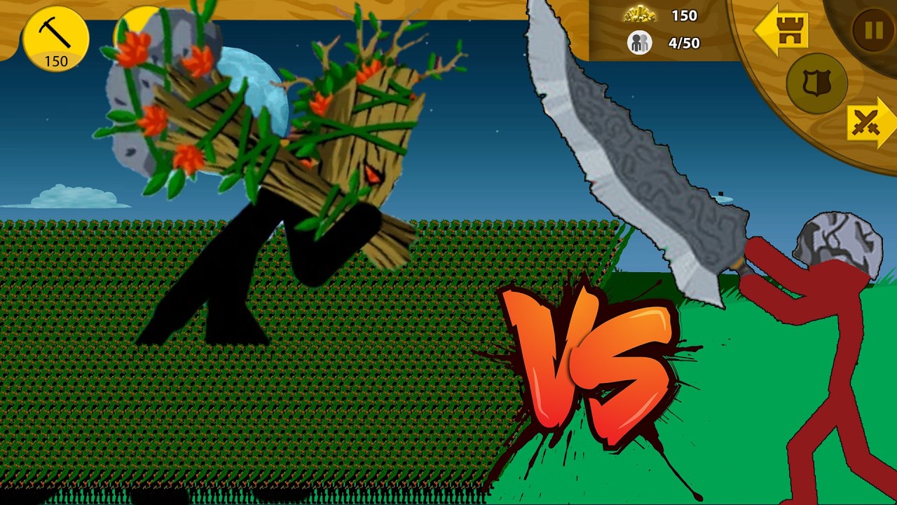 STICK WAR LEGACY | Босс Ксенофонт против армии из 999 человек, скин Swordwrath Leaf | STICK MASTER