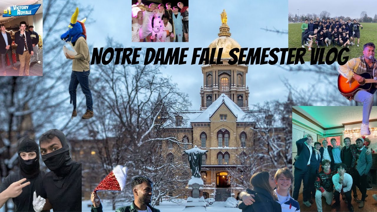 FRESHMAN FALL SEMESTER AT THE UNIVERSITY OF NOTRE DAME | Rist's College Vlogs S1 EP4