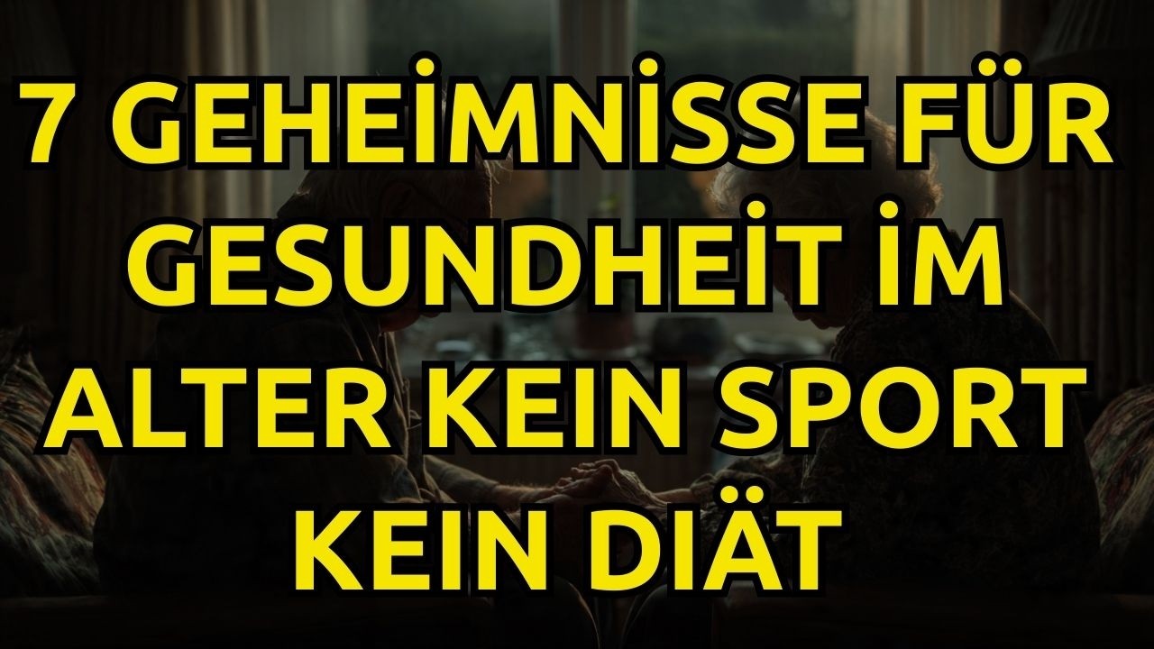 Diese 7 Gewohnheiten halten dich mit 60, 70 und 80 Jahren wirklich gesund – nicht Sport.