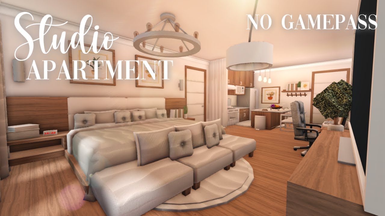 Roblox Bloxburg - No Gamepass Minimalist Studio Apartment - Minami Oroi