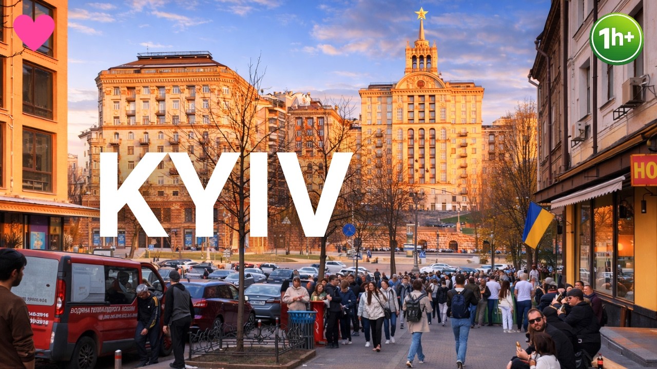 🔥 Kyiv Walking Tour 4K | Velodrome, Opera House & Khreshchatyk (1+ Hour)