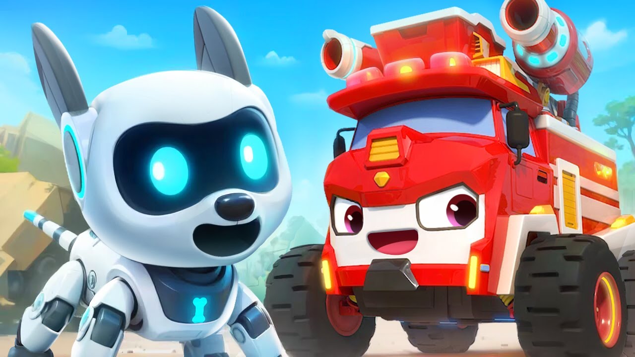 Earthquake Rescue Team | Rescue Robot Dog🐾 | Monster Truck | Kids Songs | Kids Cartoon | BabyBus