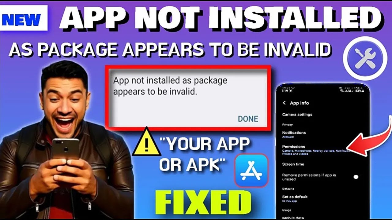 App Not Installed As Package Appears To Be Invalid Samsung || Android-Fixed [Any App Or APK]