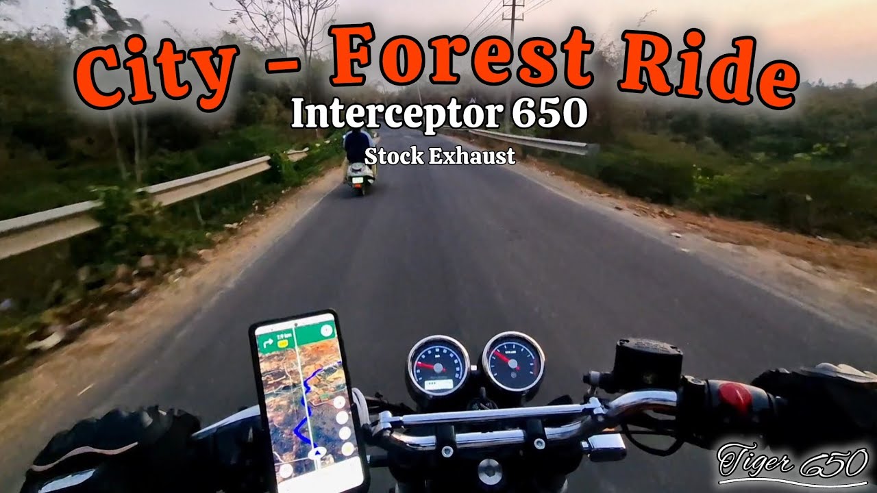 City-Forest Ride | INTERCEPTOR 650 with Stock Exhaust | TIGER 650