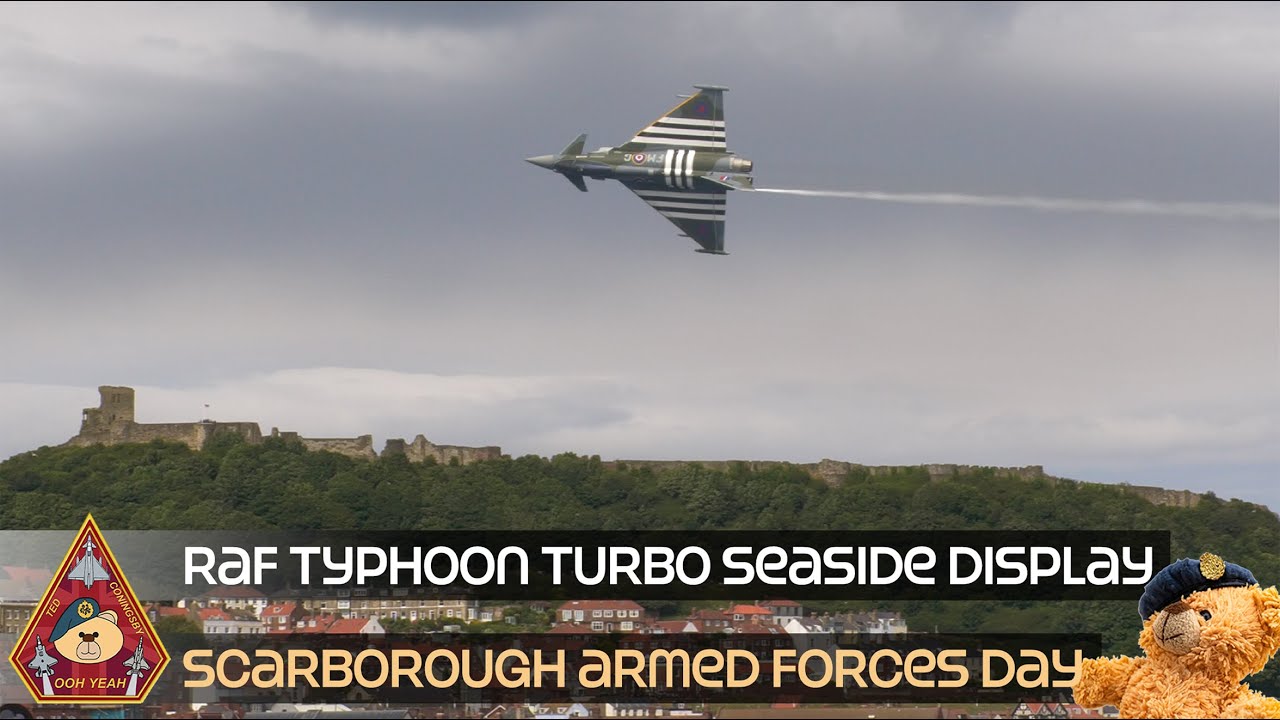 FAST, FURIOUS & COOL SEASIDE DEMO RAF FIGHTER PILOT DEMONSTRATES TYPHOON POWER ARMED FORCES DAY